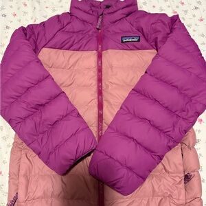 Patagonia Kids' Puffer Jacket - Magenta and Light Pink